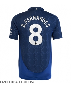 Manchester United Bruno Fernandes #8 Tricou Fotbal Replică 2024-25 Barbati Deplasare